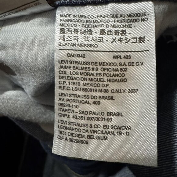 Levis 550 Jeans Mens 36x32 Blue Denim Relaxed Fit Straight Leg Red Tab Classic - Picture 6 of 12